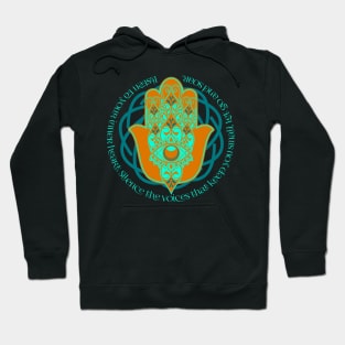 Hamsa Protector. Listen to your inner heart. Silence the voices that keep you small. Let go and soar. Hoodie